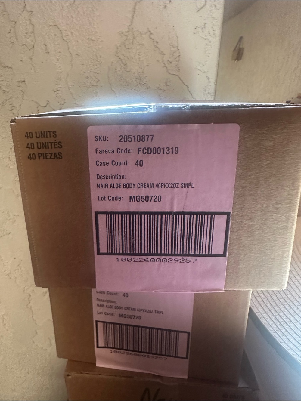 Case of 40 nair cream